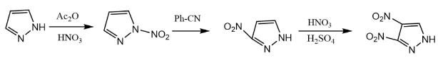 硝基吡唑合成反應(yīng)方程式